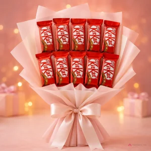 10 KitKat Chocolate Bouquet - PetalWala