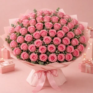 51 Pink Roses Premium Bouquet