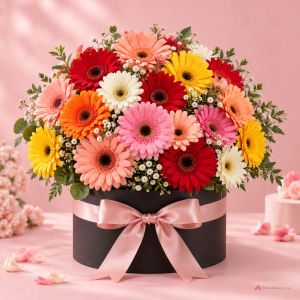 Black & Gold Red Roses Luxury Bouquet - PetalWala
