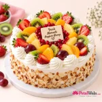 Fresh Fruit Celebration Cake by PetalWala