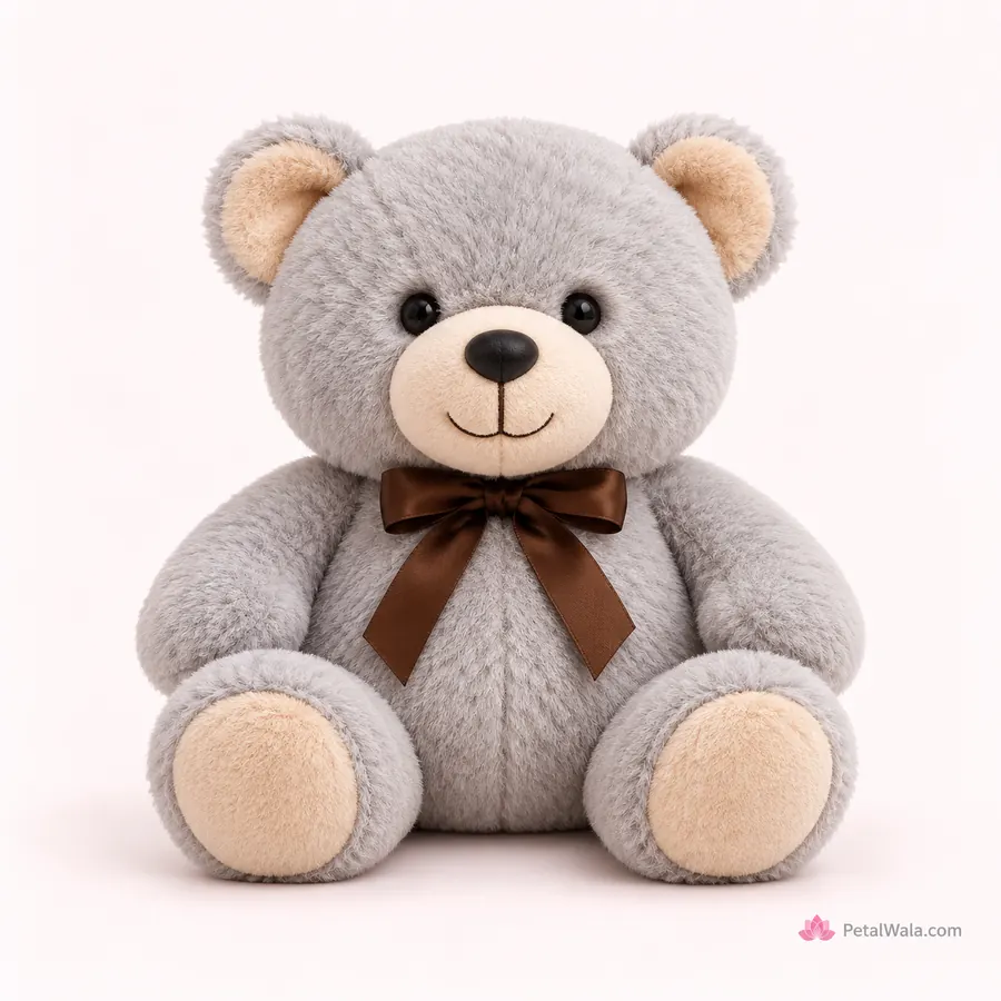 Grey Teddy Bear – 24 Inch Soft Plush Toy - PetalWala