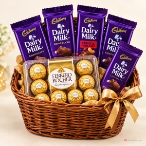 Ferrero Rocher & Dairy Milk Luxury Hamper - PetalWala