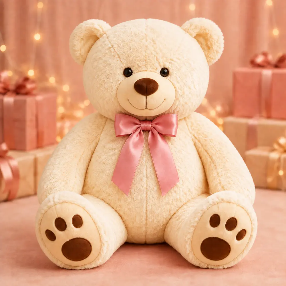 Big Cream Teddy Bear – 24 Inch