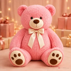Big Pink Teddy Bear – 24 Inch - PetalWala