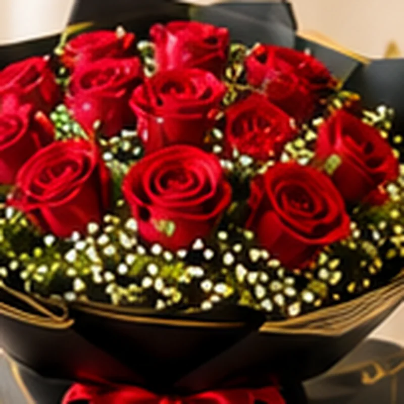 Red roses bouquet