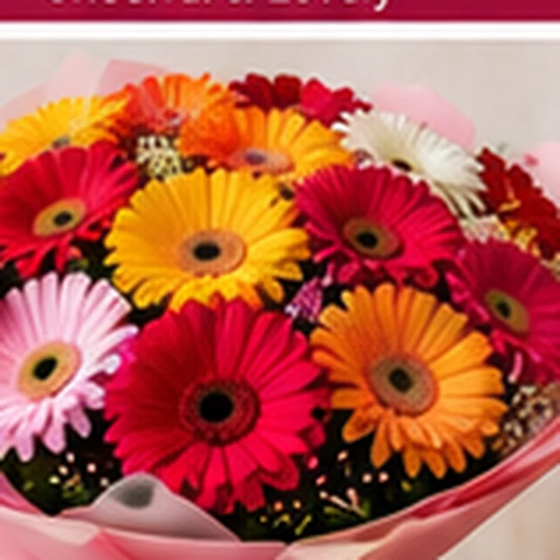 Deluxe Mixed Gerbera Blush Bouquet