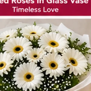 Ivory White Gerbera Bouquet
