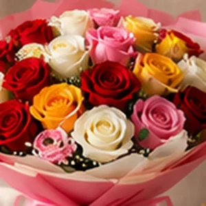 Mixed Roses Celebration Bouquet