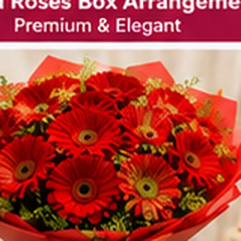 Scarlet Red Gerbera Bouquet