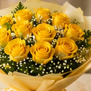 Sunshine Yellow Roses Premium Bouquet