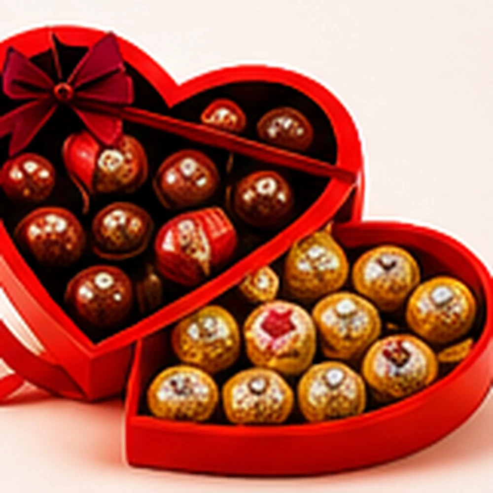 Premium Heart Chocolate Gift Box